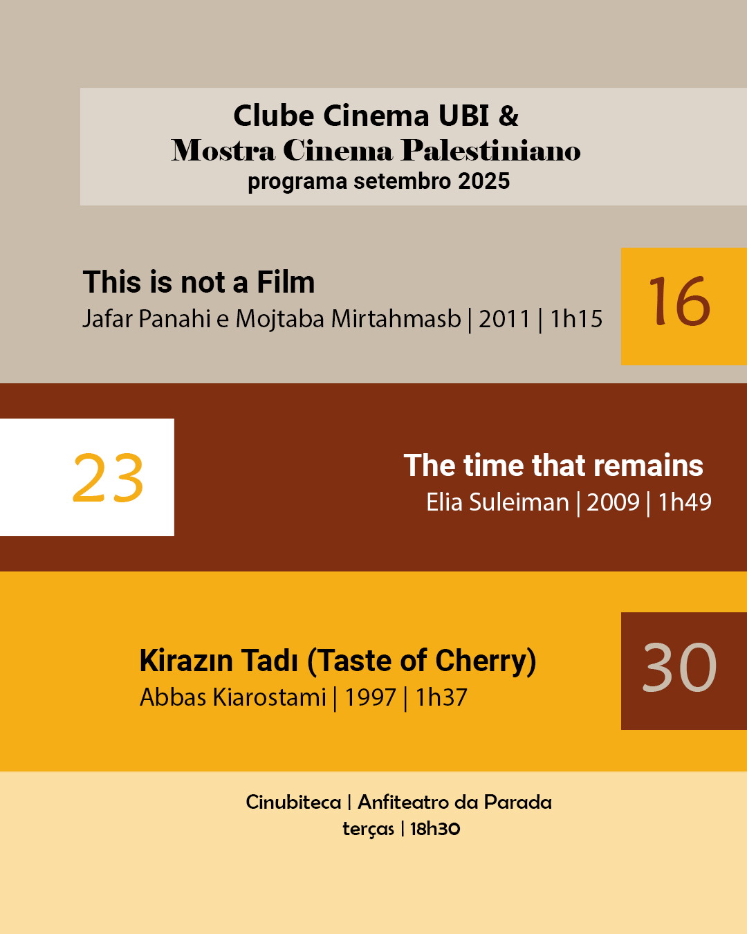 Clube de Cinema e Mostra Cinema Palestiniano
